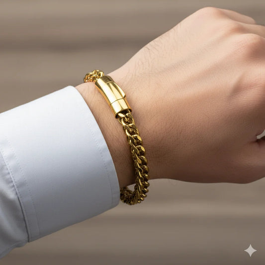 Masculine edge Charm bracelet for Men's Anti-tarnish