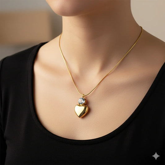 Diamond-heart Necklace