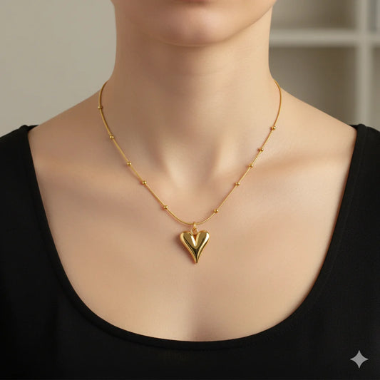 Heart-themed Necklace Anti-tarnish