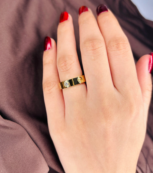 Cartier gold ring Anti-tarnish Gold plated