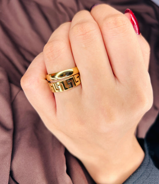 Couple ring Anti-tarnish Gold plated