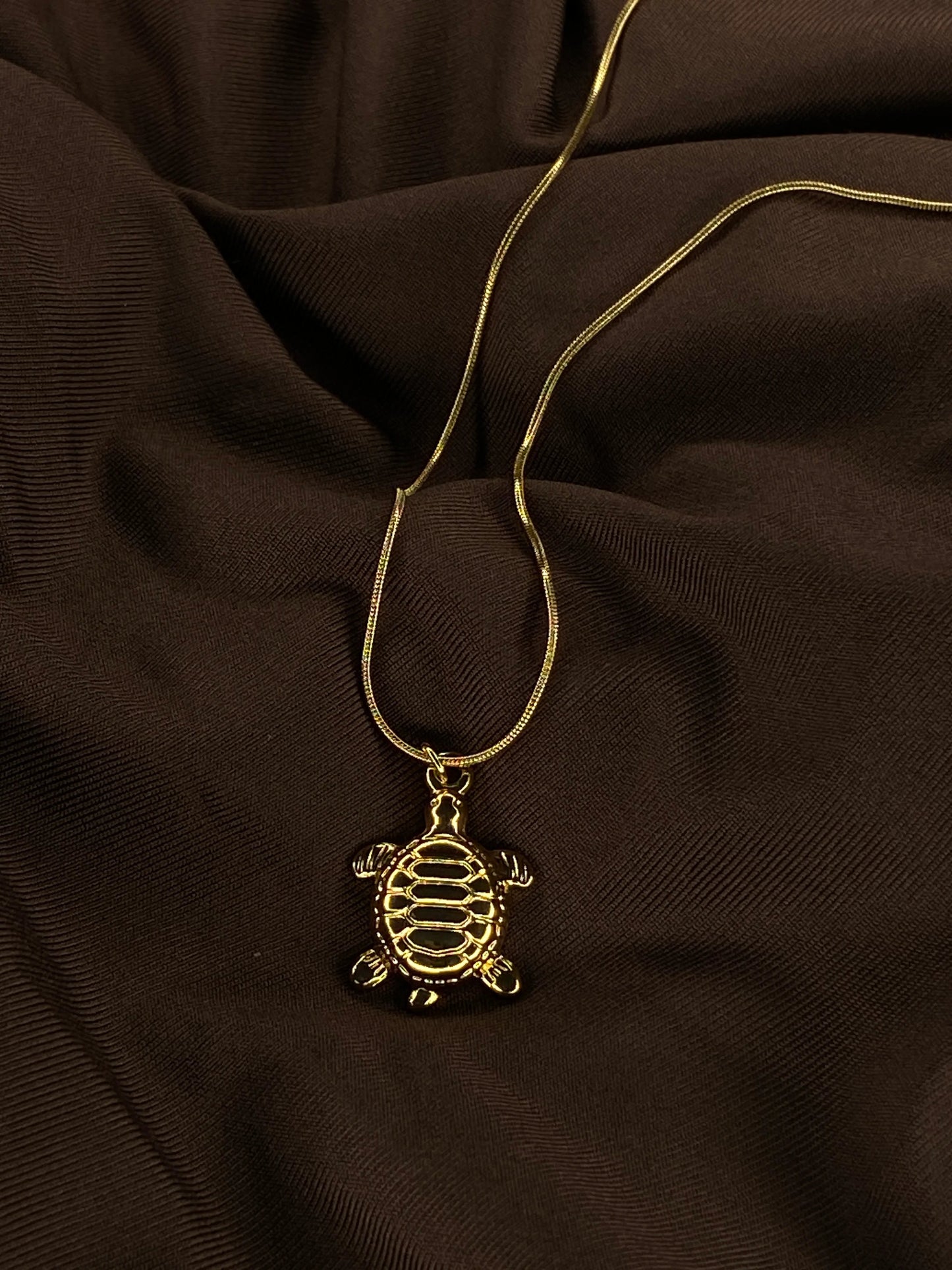 Turtle Power Necklace Anti-tarnish Gold plated