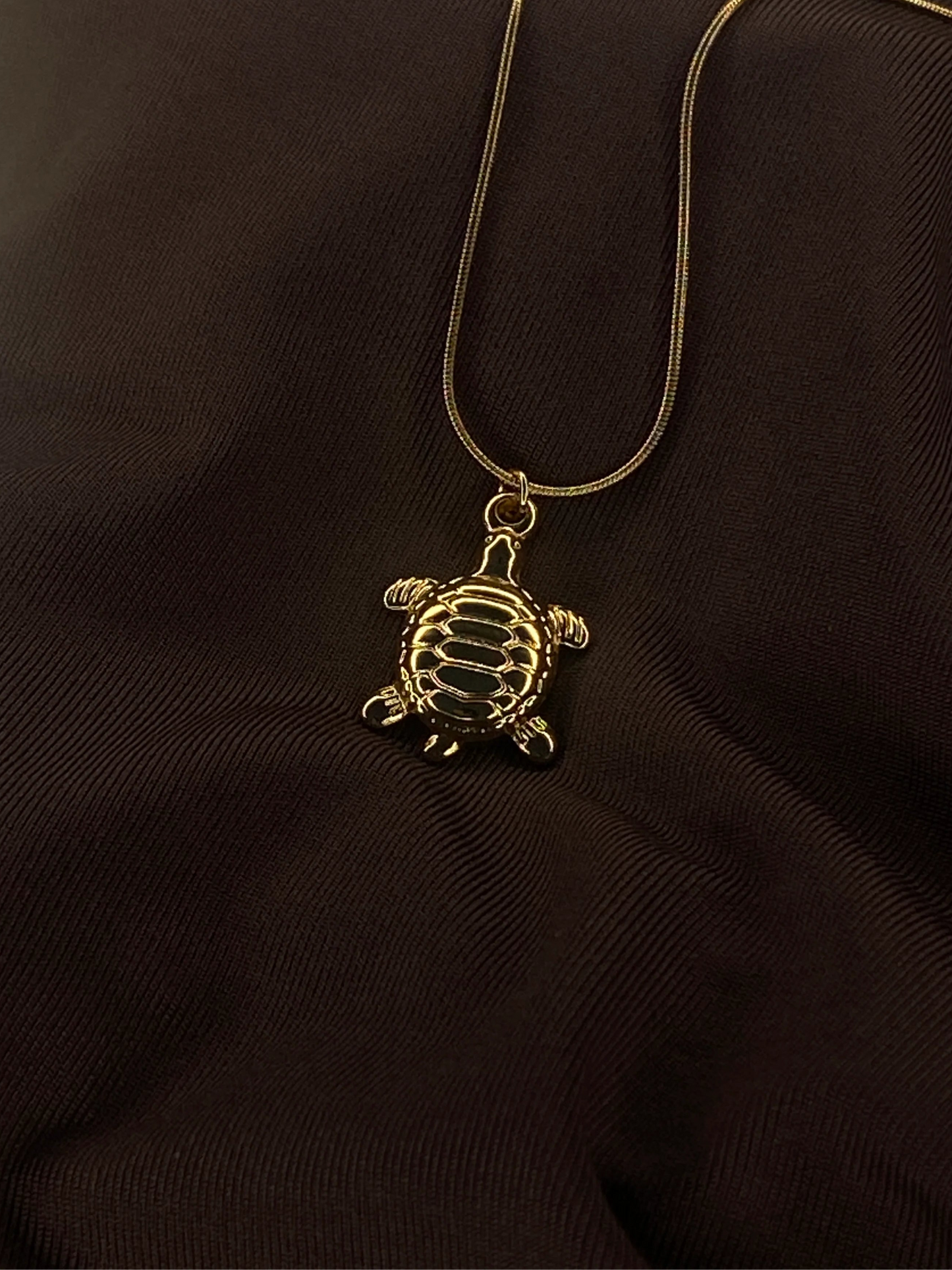 Turtle Power Necklace Anti-tarnish Gold plated