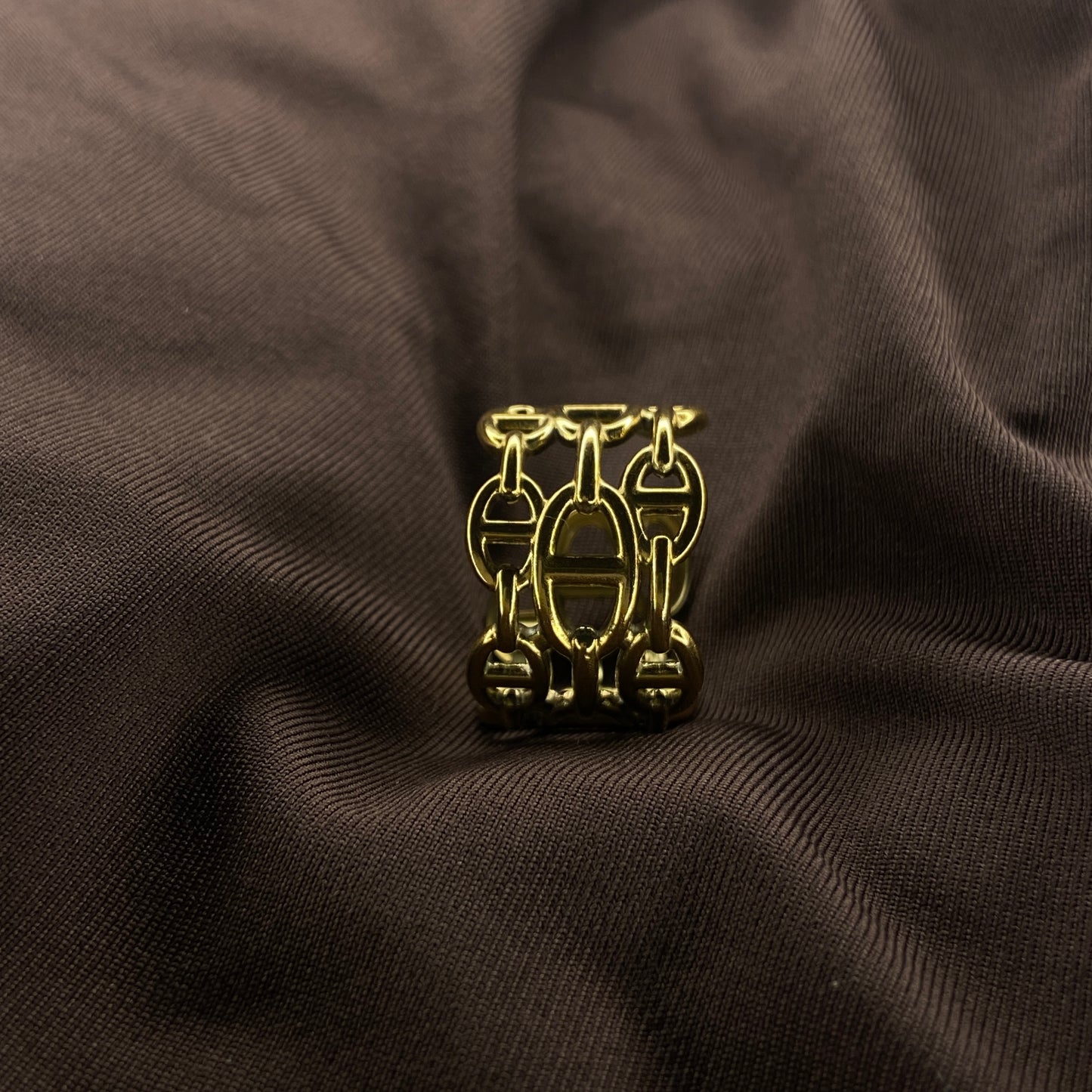 Cage ring Anti-tarnish Gold plated