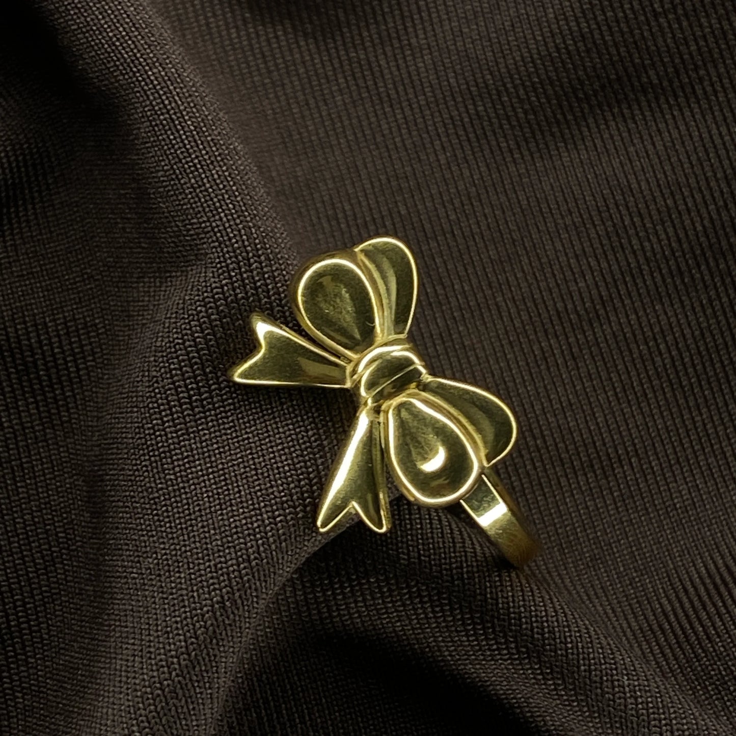 Bow ring Anti-tarnish Gold plated