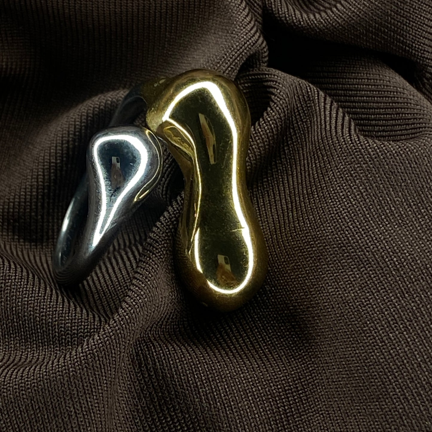 Wavy Ring Anti-tarnish Gold and silver plated