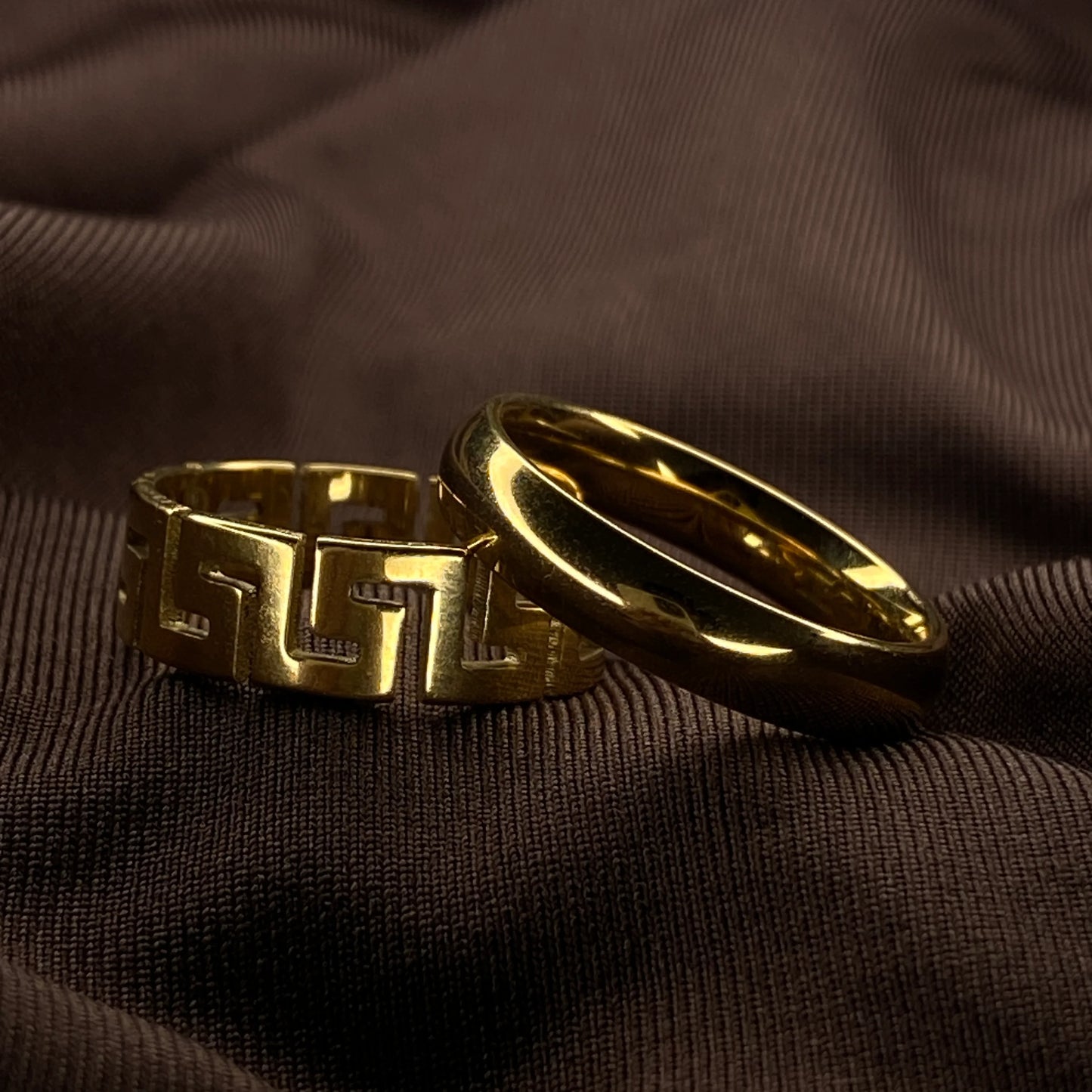 Couple ring Anti-tarnish Gold plated