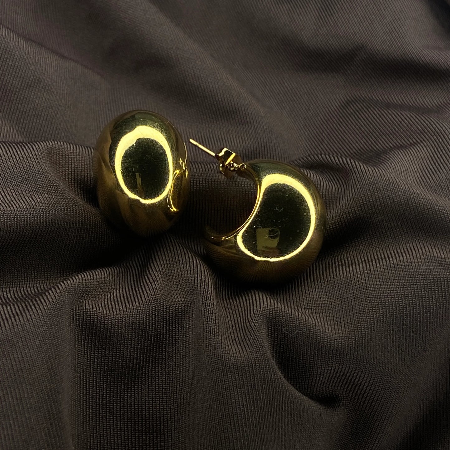 Moon glow Earring Anti-tarnish Gold plated