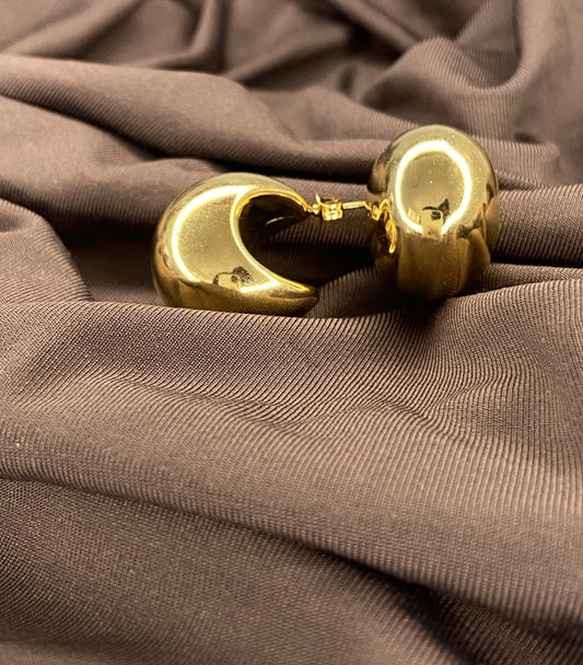 Moon glow Earring Anti-tarnish Gold plated