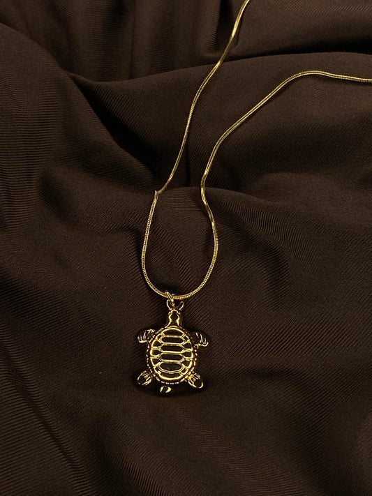 Turtle Power Necklace Anti-tarnish Gold plated