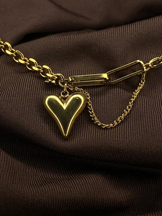 Ava-heart antitarnish Necklace