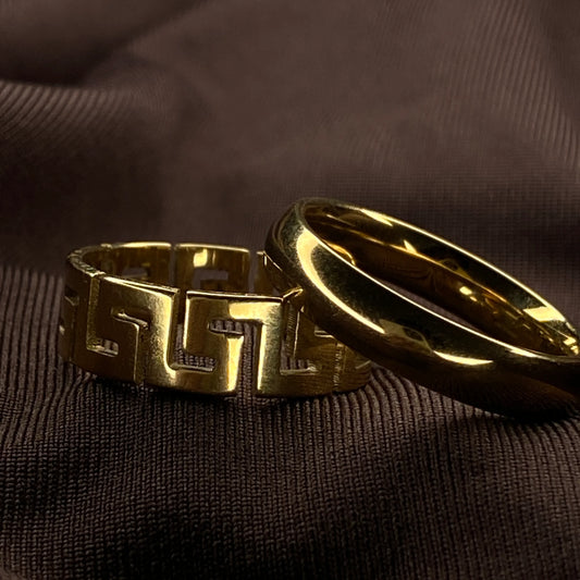 Couple ring Anti-tarnish Gold plated