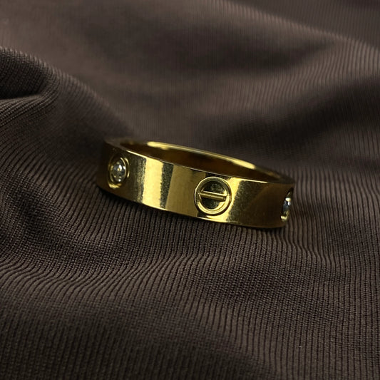 Cartier gold ring Anti-tarnish Gold plated